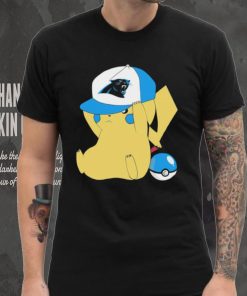 Pikachu wear the hat Carolina Panthers football logo hoodie, sweater, longsleeve, shirt v-neck, t-shirt