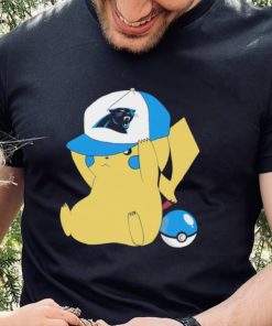 Pikachu wear the hat Carolina Panthers football logo hoodie, sweater, longsleeve, shirt v-neck, t-shirt