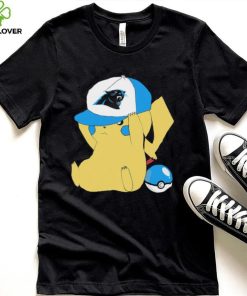 Pikachu wear the hat Carolina Panthers football logo hoodie, sweater, longsleeve, shirt v-neck, t-shirt