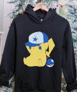 Pikachu wear the hat Dallas Cowboys football logo hoodie, sweater, longsleeve, shirt v-neck, t-shirt