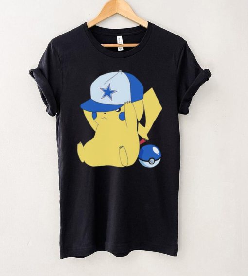 Pikachu wear the hat Dallas Cowboys football logo hoodie, sweater, longsleeve, shirt v-neck, t-shirt