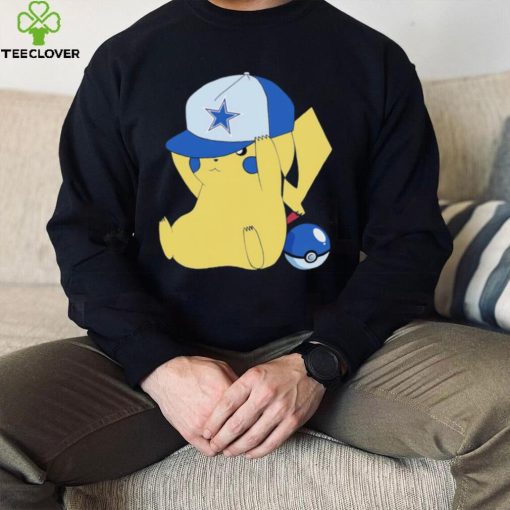 Pikachu wear the hat Dallas Cowboys football logo hoodie, sweater, longsleeve, shirt v-neck, t-shirt