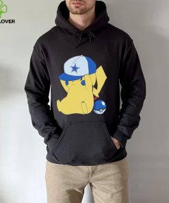 Pikachu wear the hat Dallas Cowboys football logo hoodie, sweater, longsleeve, shirt v-neck, t-shirt