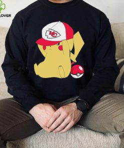 Pikachu wear the hat Kansas City Chiefs football logo hoodie, sweater, longsleeve, shirt v-neck, t-shirt