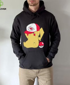 Pikachu wear the hat Kansas City Chiefs football logo hoodie, sweater, longsleeve, shirt v-neck, t-shirt