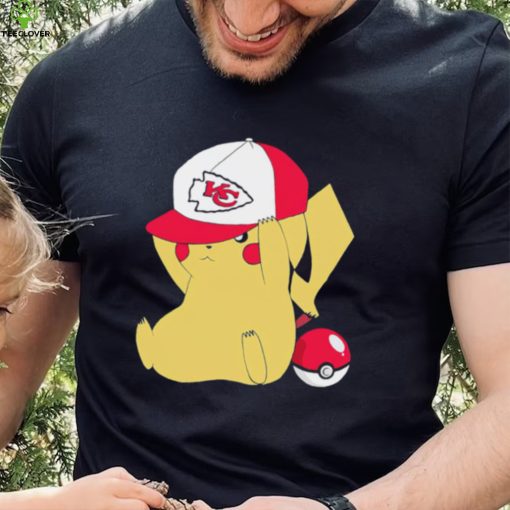 Pikachu wear the hat Kansas City Chiefs football logo hoodie, sweater, longsleeve, shirt v-neck, t-shirt