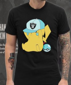 Pikachu wear the hat Las Vegas Raiders football logo hoodie, sweater, longsleeve, shirt v-neck, t-shirt