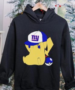 Pikachu wear the hat New York Giants football logo hoodie, sweater, longsleeve, shirt v-neck, t-shirt