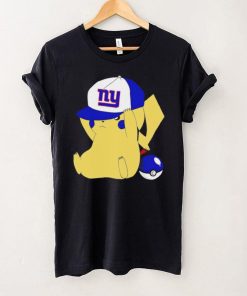 Pikachu wear the hat New York Giants football logo hoodie, sweater, longsleeve, shirt v-neck, t-shirt