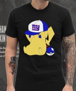 Pikachu wear the hat New York Giants football logo hoodie, sweater, longsleeve, shirt v-neck, t-shirt