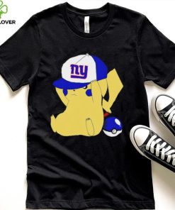 Pikachu wear the hat New York Giants football logo hoodie, sweater, longsleeve, shirt v-neck, t-shirt