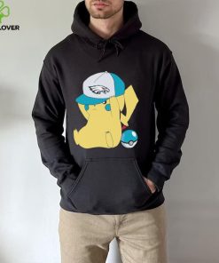 Pikachu wear the hat Philadelphia Eagles football logo hoodie, sweater, longsleeve, shirt v-neck, t-shirt