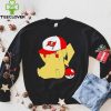 Pikachu wear the hat Tampa Bay Buccaneers football logo hoodie, sweater, longsleeve, shirt v-neck, t-shirt