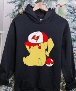 Pikachu wear the hat Tampa Bay Buccaneers football logo hoodie, sweater, longsleeve, shirt v-neck, t-shirt