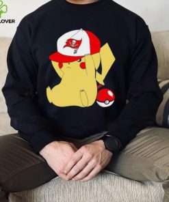 Pikachu wear the hat Tampa Bay Buccaneers football logo hoodie, sweater, longsleeve, shirt v-neck, t-shirt