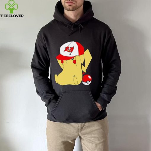 Pikachu wear the hat Tampa Bay Buccaneers football logo hoodie, sweater, longsleeve, shirt v-neck, t-shirt