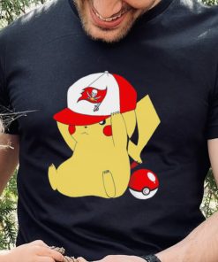 Pikachu wear the hat Tampa Bay Buccaneers football logo hoodie, sweater, longsleeve, shirt v-neck, t-shirt