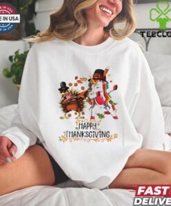 Pilgrim Hat Turkey Unicorn Dabbing Thanksgiving shirt