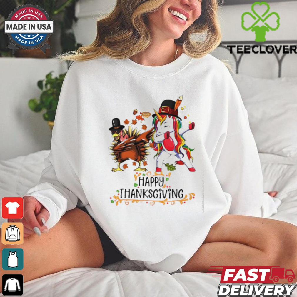 Pilgrim Hat Turkey Unicorn Dabbing Thanksgiving shirt Pilgrim Hat Turkey Unicorn Dabbing Thanksgiving shirt
