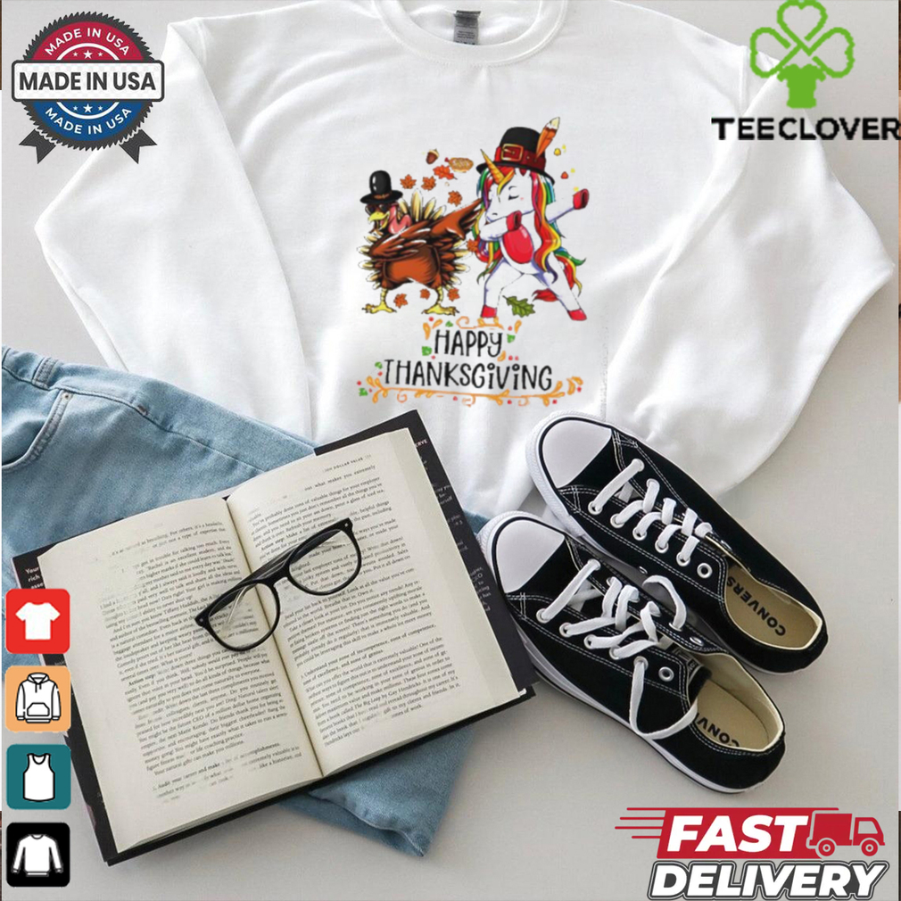 Pilgrim Hat Turkey Unicorn Dabbing Thanksgiving shirt Pilgrim Hat Turkey Unicorn Dabbing Thanksgiving shirt