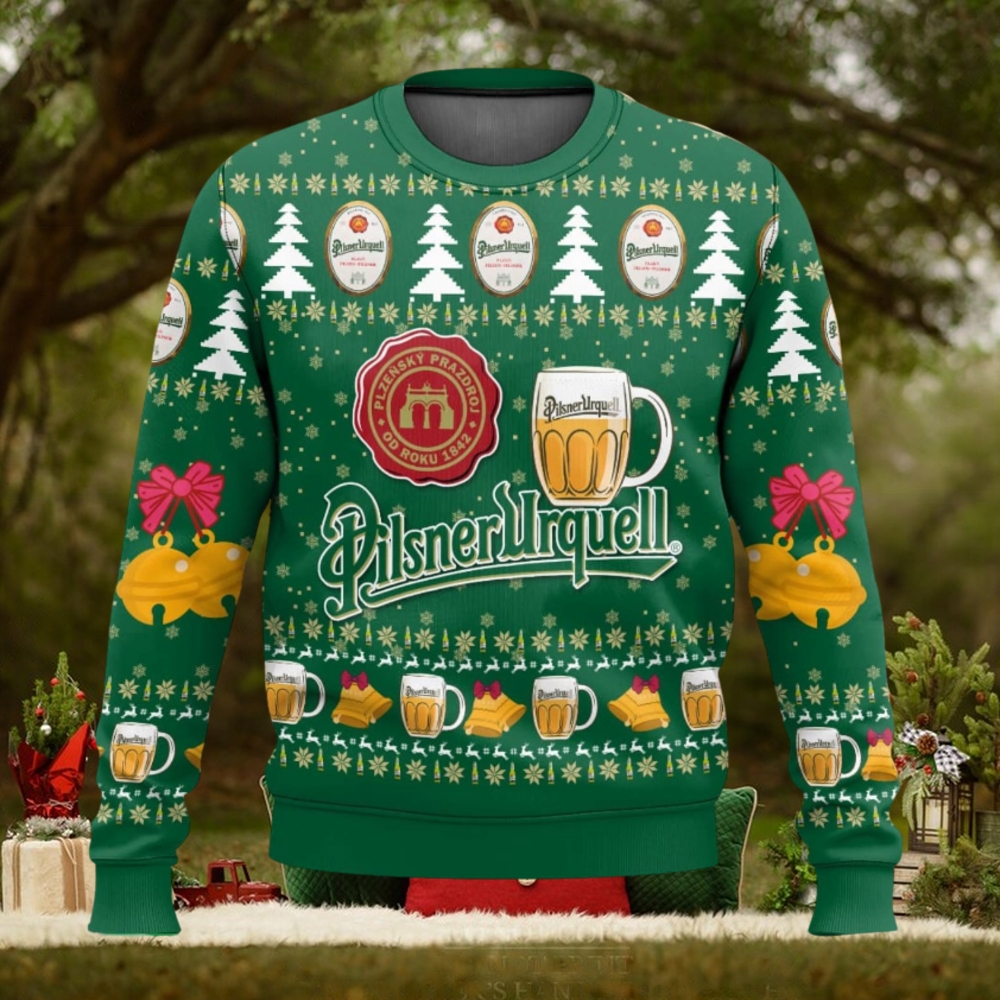 Pilsner Urquell Ugly Christmas Sweater 2023 Christmas Gift 3D Sweater Pilsner Urquell Ugly Christmas Sweater 2023 Christmas Gift 3D Sweater