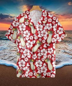 Pina Colada Cocktail Pattern Hawaiian Shirt For Men And Women