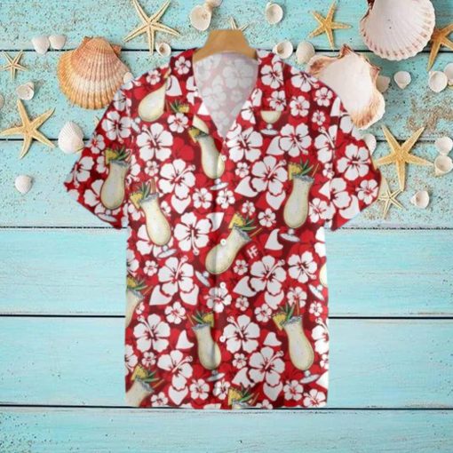 Pina Colada Cocktail Pattern Hawaiian Shirt For Men And Women