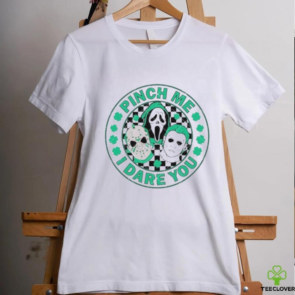 Pinch Me I Dare You Horror Killer Happy Patrick’s Day clovers shirt Pinch Me I Dare You Horror Killer Happy Patrick’s Day clovers shirt