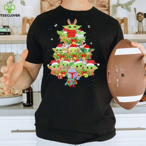 Pine tree Baby Yoda santa christmas hoodie, sweater, longsleeve, shirt v-neck, t-shirt