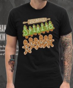 Pine tree and Happy Gingerbread baking spirits bright Christmas T Shirt 3 Pine tree and Happy Gingerbread baking spirits bright Christmas T Shirt
