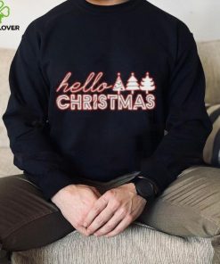 Pine tree hello Christmas T Shirt 2 Pine tree hello Christmas T Shirt