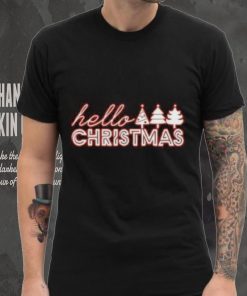 Pine tree hello Christmas T Shirt 3 Pine tree hello Christmas T Shirt