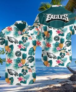 Pineapple Pattern NFL Philadelphia Eagles Funny Hawaiian Shirt
