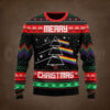 Hans Gruber Fall Nakatomi Plaza Die Hard Ugly Christmas Sweater