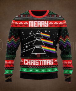 Pink Floyd Christmas Tree Chirstmas Gifts 2024 Xmas For Family And Friends Ugly Sweater