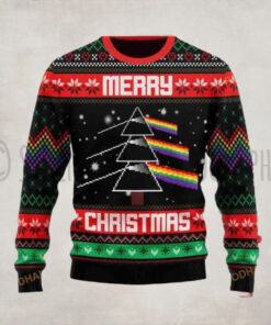 Pink Floyd Christmas Tree Chirstmas Gifts 2024 Xmas For Family And Friends Ugly Sweater