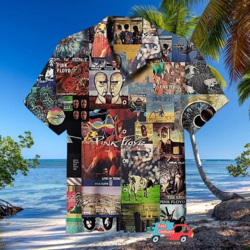 Pink Floyd Collage Universal Retro Hawaiian Shirt