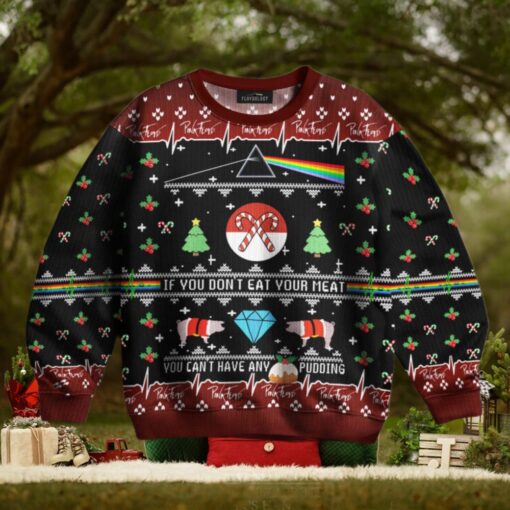 Pink Floyd DSOTM If you don’t eat your meat Ugly Christmas Sweater