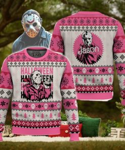 Pink Jason Voorhees Ugly Sweater