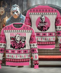 Pink Jason Voorhees Ugly Sweater