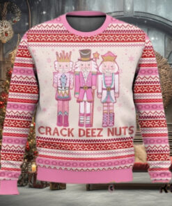 Pink Nutcracker Crack Deez Nuts Ugly Christmas Sweater