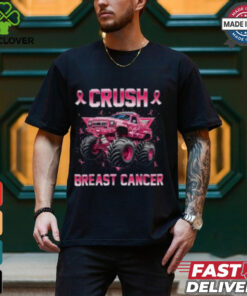 Pink Ribbon Monster Truck Breast Cancer Awareness Shirt for Kids, Support Tee