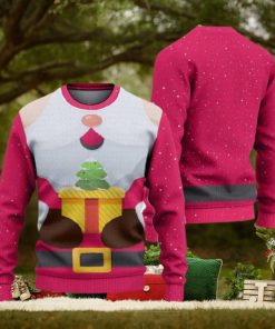 Pink Santa Claus Ugly Christmas Sweater Knitted Gift For Men And Women