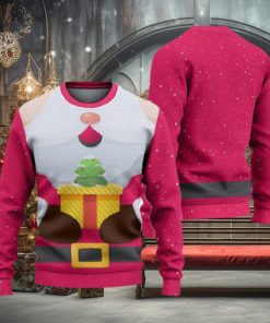 Pink Santa Claus Ugly Christmas Sweater Knitted Gift For Men And Women