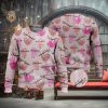 Pink Forest Heartbeat Happy Camper 3D Full Print Ugly Sweater Christmas Gift Sweater
