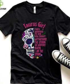 Pink Sugar Skull Taurus Girl Birthday Shirt, For Women Taurus, Taurus Birthday