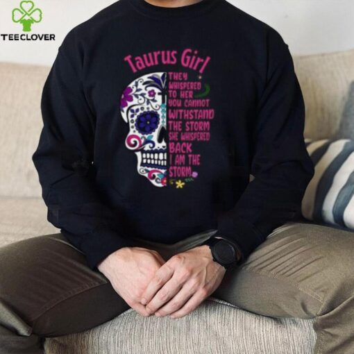 Pink Sugar Skull Taurus Girl Birthday Shirt, For Women Taurus, Taurus Birthday