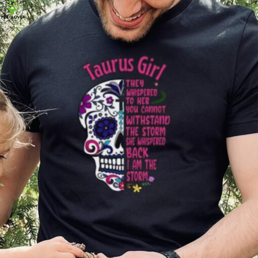 Pink Sugar Skull Taurus Girl Birthday Shirt, For Women Taurus, Taurus Birthday