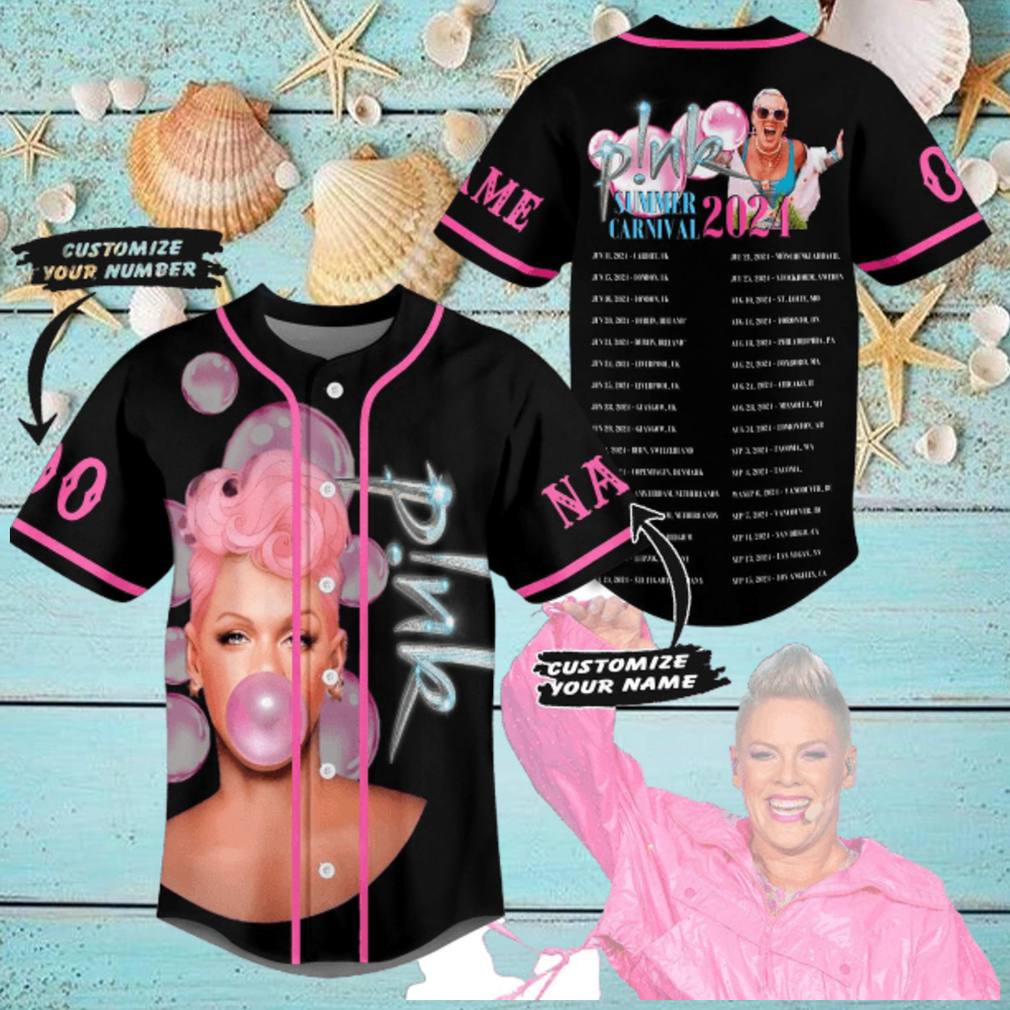 Pink Summer Carnival 2024 Personalized Baseball Jersey Pink Summer Carnival 2024 Personalized Baseball Jersey