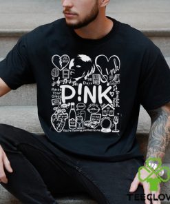 Pink Trustfall Doodle Art Merch Album Lyrics T Shirt
